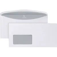 Bong Kuvertierhüllen 3000 02526177, Din Lang+ (C6/5), 229x114mm, ASK, mit Fenster, nassklebend, 75g, weiß 4040134056333 Bong 1000 Stück