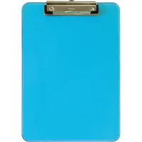 Maul Klemmbrett MAULneon 2340631, A4, neonblau, Kunststoff, inkl Aufhängeöse 4002390062053 Maul