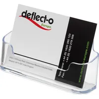 Deflecto Visitenkartenhalter DE70101 96x35x45mm glasklar 1 Fach 0079916799995 Deflecto