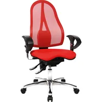 Topstar Bürodrehstuhl Sitness 15, rot, mit Armlehnen, bis 110kg 4014296066691 Topstar