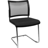 Topstar Besucherstuhl Visit 20 Net, schwarz / chrom, ohne Armlehnen, Freischwinger 4014296316697 Topstar