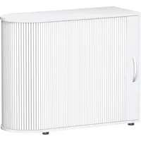 Geramöbel Aktenschrank Flex S-382101-W, Kunststoff/Holz, 2 OH, 100 x 83 x 40 cm, silber/weiß 4038933408828 Geramöbel