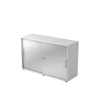 Hammerbacher Aktenschrank V1752/V1753 V1752S/W/S/RE, abschließbar, 2 OH, weiß/silber, 120x74,8x40cm (BxHxT) 4032062155431 Hammerbacher 2 Stück
