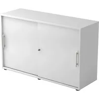 Hammerbacher Aktenschrank V1752/V1753 V1752S/W/W/RE, abschließbar, 2 OH, weiß, 120x74,8x40cm (BxHxT) 4032062135723 Hammerbacher 2 Stück