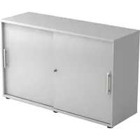 Hammerbacher Aktenschrank V1752/V1753 V1752S/5/5/RE, abschließbar, 2 OH, grau, 120x74,8x40cm (BxHxT) 4032062131169 Hammerbacher 2 Stück