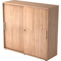 Hammerbacher Schiebetürenschrank V1752/V1753 V1753S/N/N/RE, abschließbar, 3 OH, nussbaum, 120x110x40cm 4032062131848 Hammerbacher 2 Stück