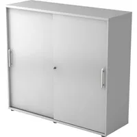 Hammerbacher Aktenschrank V1752/V1753 V1753S/5/5/RE, abschließbar, 3 OH, grau, 120x110x40cm (BxHxT) 4032062131619 Hammerbacher 2 Stück