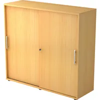 Hammerbacher Aktenschrank V1752/V1753 V1753S/6/6/RE, abschließbar, 3 OH, buche, 120x110x40cm 4032062131725 Hammerbacher 2 Stück