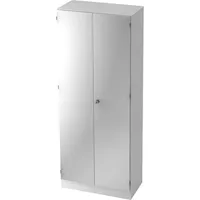 Hammerbacher Aktenschrank V6 V6100/W/S/SG, abschließbar, 5 OH, silber/weiß, 80x200,4x42cm (BxHxT) 4032062155059 Hammerbacher