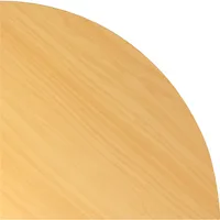 Hammerbacher Verkettungsplatte VHE, 80x80cm (BxT), Viertelkreis, buche, 25mm 4032062003206 Hammerbacher