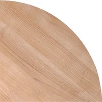 Hammerbacher Verkettungsplatte VHE, 80x80cm (BxT), Viertelkreis, nussbaum, 25mm 4032062020869 Hammerbacher