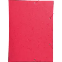Exacompta Eckspannmappe Nature Future 59503E, A3 rot Karton 600g, für ca. 100 Blatt, mit 3 Einschlagklappen 3130630595038 Exacompta