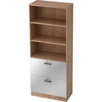 Hammerbacher Registraturschrank V7300NSSG 5OH nußbaumsilber 4032062128947 Hammerbacher