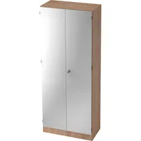 Hammerbacher Garderobenschrank V6200NSSG 5OH nußbaumsilber 4032062126370 Hammerbacher