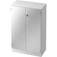 Hammerbacher Aktenschrank V6 V6550/W/S/SG, abschließbar, 3 OH, weiß/silber, 80x127x42cm (BxHxT) 4032062155035 Hammerbacher