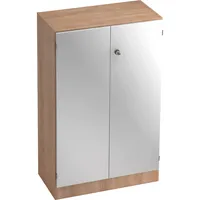 Hammerbacher Aktenschrank V6 V6550/N/S/SG, abschließbar, 3 OH, silber/nussbaum, 80x127x42cm (BxHxT) 4032062125960 Hammerbacher 3 Stück