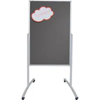 Franken Kombistellwand PRO Mobil, MTF801312, 78x125cm, Filz + Metall, Aluminiumrahmen 4016946217835 Franken