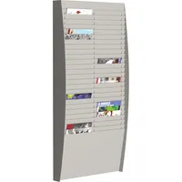 PAPERFLOW Sortiertafel hoch 2x25 Fächer A4 grau, Außenmaß:112x54,4x12,9 3660141170177 PAPERFLOW