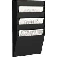 PAPERFLOW Sortiertafel quer 6 Fächer A4 schwarz Außenmaß:50,2x31,1x7,9 3660141881929 PAPERFLOW
