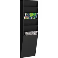 PAPERFLOW Sortiertafel hoch 6 Fächer A4 schwarz Außenmaß:71,2x23,6x8,3 3660141881936 PAPERFLOW
