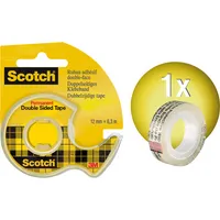 Scotch Klebeband doppelseitig Permanent Double-Sided 665H1263, 12mm x 6,3m, transparent 0051131598546 Scotch