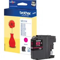 Brother Original Tintenpatrone LC-121M magenta (kompatibel mit DCP-J132W, DCP-J152W, DCP-J172W, DCP-J552DW, DCP-J752DW, MFC-J245, MFC-J470DW, MFC-J650DW, MFC-J870DW)