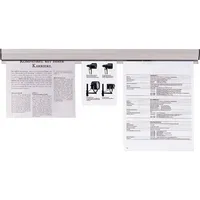 FRANKEN Klemmleiste 118,0 cm grau selbstklebend, Wandmontage, 1 St.