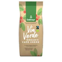 Dallmayr Kaffee Via Verde Cafe Creme 495000000, 1kg, ganze Bohnen im Beutel 4008167049500 Dallmayr