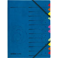 Herlitz Ordnungsmappe Qualitiy 5001128, 1-12 / A-XYZ, blau, A4, 12 Fächer 4008115001123 Herlitz