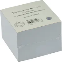 Arlac Zettelklotz 88000, memorion Mit Loch, 100x100mm, lose, weiß, Papier, 600 Blatt 4006221880007 Arlac 600 Blatt