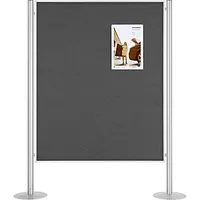 Magnetoplan Präsentationswand 1101001 134,5x180cm grau 4013695001241 Magnetoplan