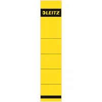 Leitz Rückenschilder 1643-00-15, gelb, schmal/kurz, 39x192mm, selbstklebend, permanent  4002432302475 Leitz 10 Stück