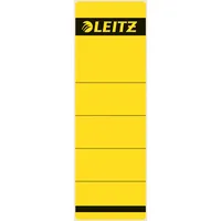 Leitz Rückenschilder 1642-00-15, gelb, breit/kurz, 61,5x192mm, selbstklebend, permanent  4002432302352 Leitz 10 Stück