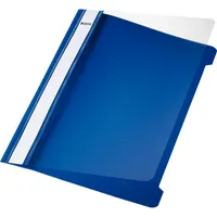 Leitz Schnellhefter Standard 4197-00-35, A5, blau, Polypropylen (PP), 250g, Vorderdeckel transparent 4002432308712 Leitz