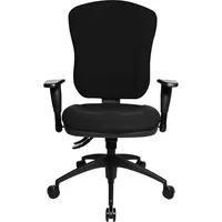 Topstar Bürostuhl Wellpoint 30 SY, schwarz / schwarz, mit Armlehnen, bis 110kg, ohne Kopfstütze 4014296645735 Topstar