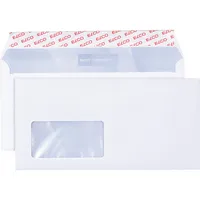 Elco Briefumschlag Premium 30778, Din Lang+ (C6/5), mit Fenster, haftklebend, 80g, weiß 7610425846416 Elco 500 Stück