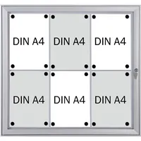 Franken Schaukasten Security SKB6S, 6xA4, weiß/silber, magnetisch 4016946223782 Franken
