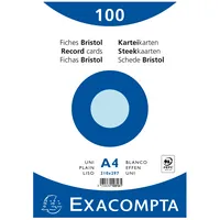 Exacompta Karteikarte DIN A4 blanko