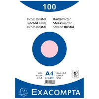 Exacompta Karteikarte DIN A4 blanko