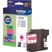 Brother LC-221M Original Tintenpatrone magenta (kompatibel mit Brother DCP-J562DW, MFC-J480DW, MFC-J680DW, MFC-J880DW)