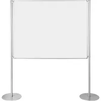 Ultradex Stellwand 749208 150x120cm beids. Whiteboard Tellerfuß weiß 4024158191539 Ultradex
