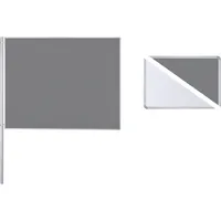 Ultradex Anbaustellwand 747628 150x120cm Filz/Whiteboard ws/gr 4024158166735 Ultradex