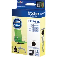 Brother Original Tintenpatrone schwarz MFC-J5320DW, MFC-J5620DW, MFC-J5625DW, MFC-J5720DW LC229XLBK Standard