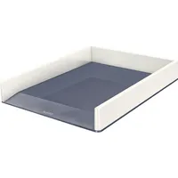 Leitz Briefablage WOW Duo Colour 5361-10-01, A4 / C4, weiß/grau, Polystyrol stapelbar 4002432113583 Leitz
