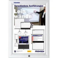 Franken Plakat-Klapprahmen Security, BS1901, silber, A4, Aluminium 4016946224468 Franken