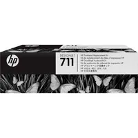 HP 711 Originales DesignJet Druckkopf-Austauschkit C1Q10A, für HP DesignJet T120, T125, T130, T520, T525, T530 Großformatdrucker, kompatibel mit HP 711 Druckerpatronen in Schwarz, Cyan, Magenta, Gelb