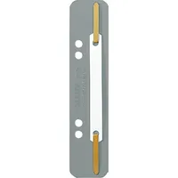 Leitz Heftstreifen 3710-00-85, 3,5x15,8cm (BxL), Polypropylen (PP) mit Kunststoffdeckleiste, grau 4002432444717 Leitz 25 Stück