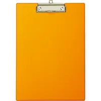 Maul Klemmbrett 2335243, A4, orange, Karton, Folien-kaschiert, inkl Aufhängeöse 4002390064675 Maul