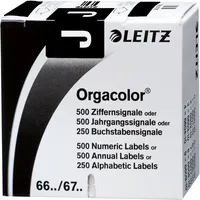 Leitz 6619 Ziffernsignale Orgacolor Buchstaben J schwarz 23x30mm 4002432314140 Leitz 6619-10-00 250 Stück