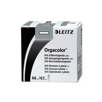 Leitz 6618 Ziffernsignale Orgacolor Buchstaben I grau 23x30mm 4002432314126 Leitz 6618-10-00 250 Stück